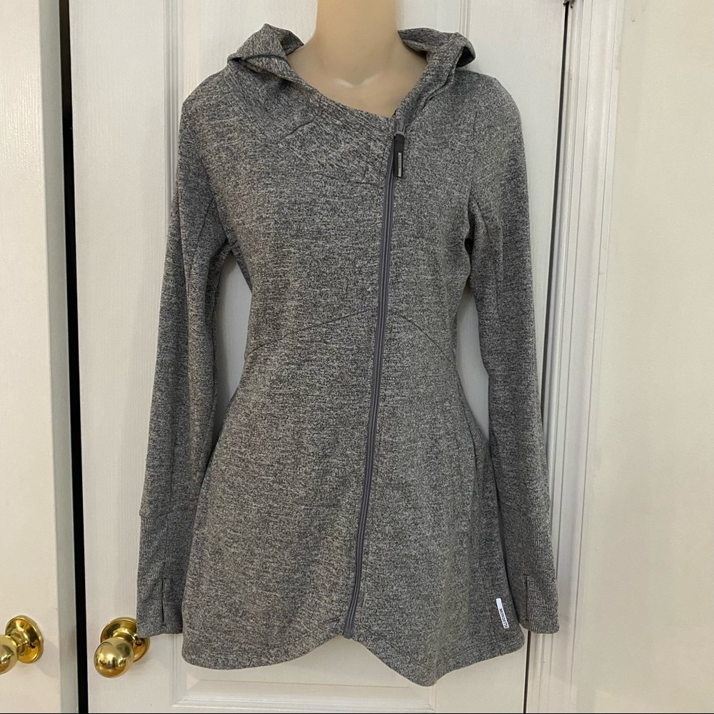 Mondetta Asymmetric Zip Moto Sweater Jacket